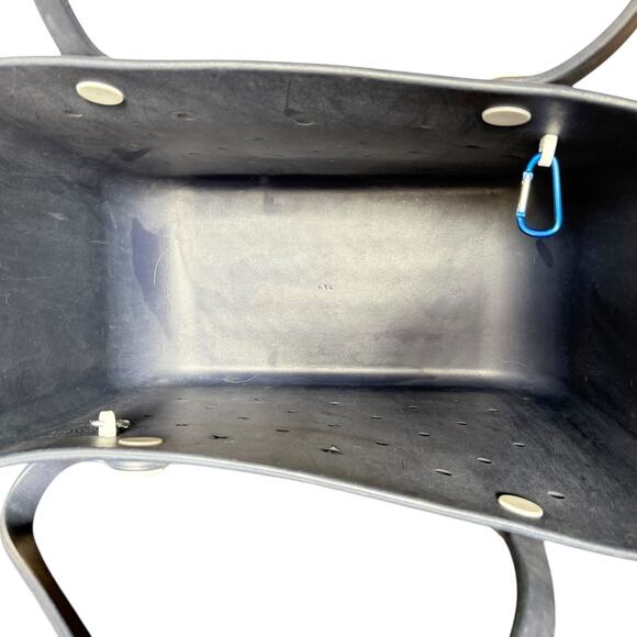 Bogg Bag Large Original Tote Navy Blue Beach Bag Waterproof - Picture 3 of 11